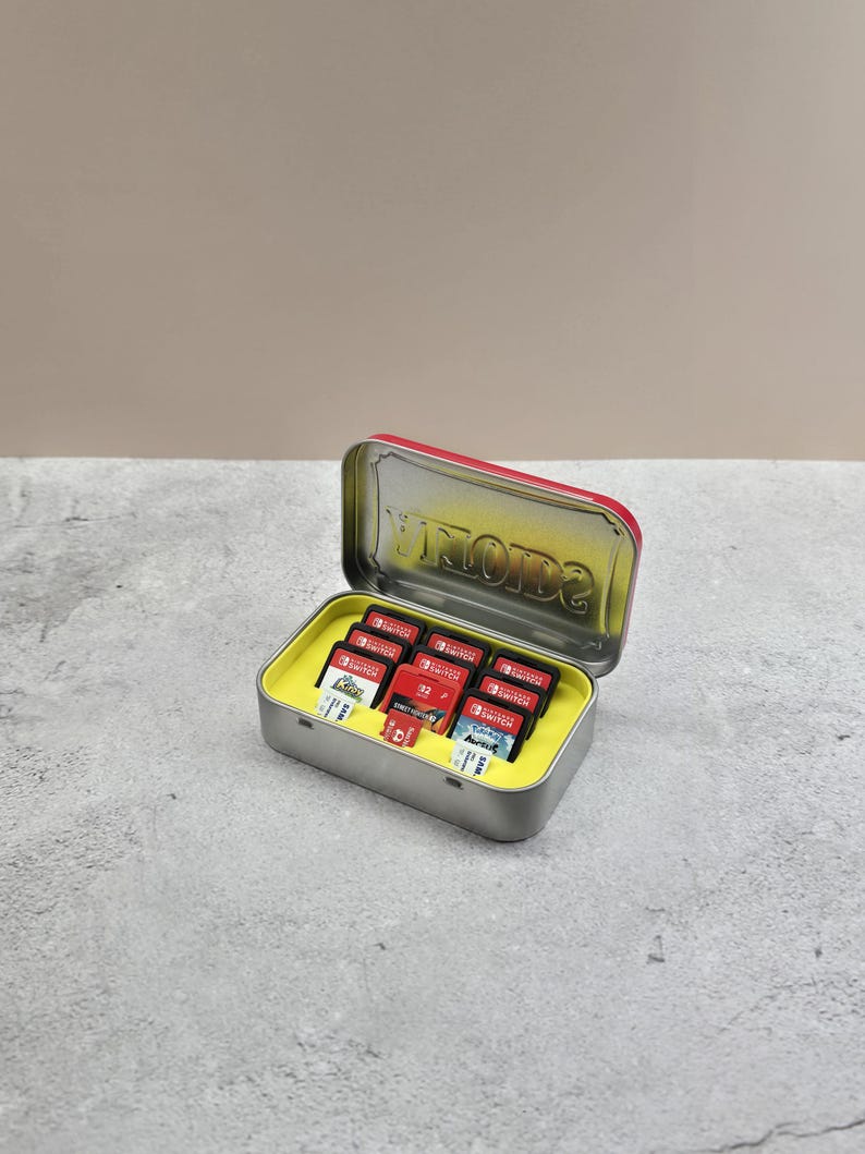 Switch Game Tin Insert — Yellow