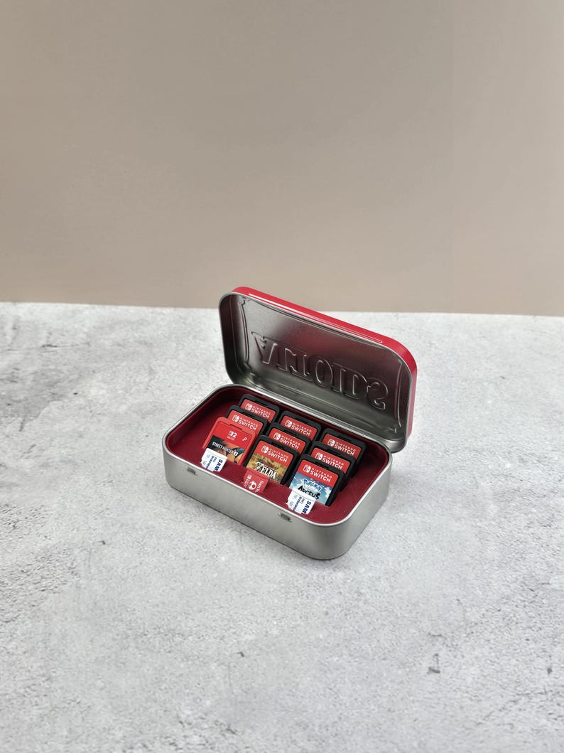 Switch Game Tin Insert — Red