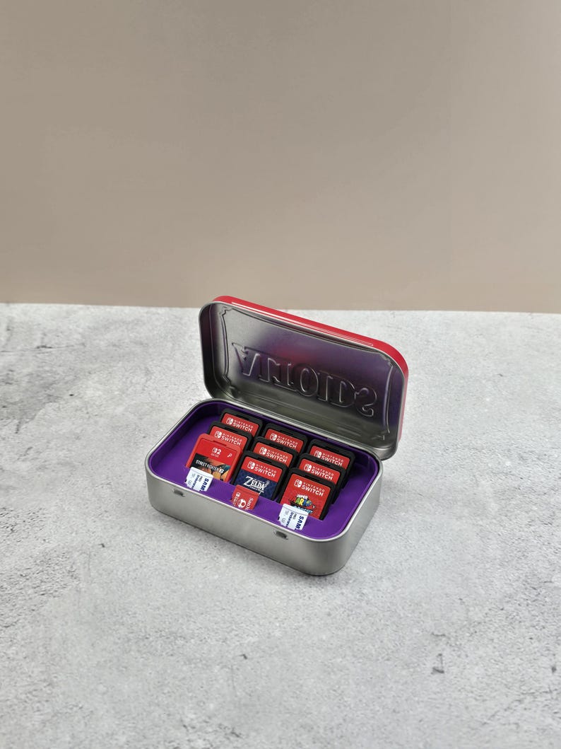 Switch Game Tin Insert — Purple