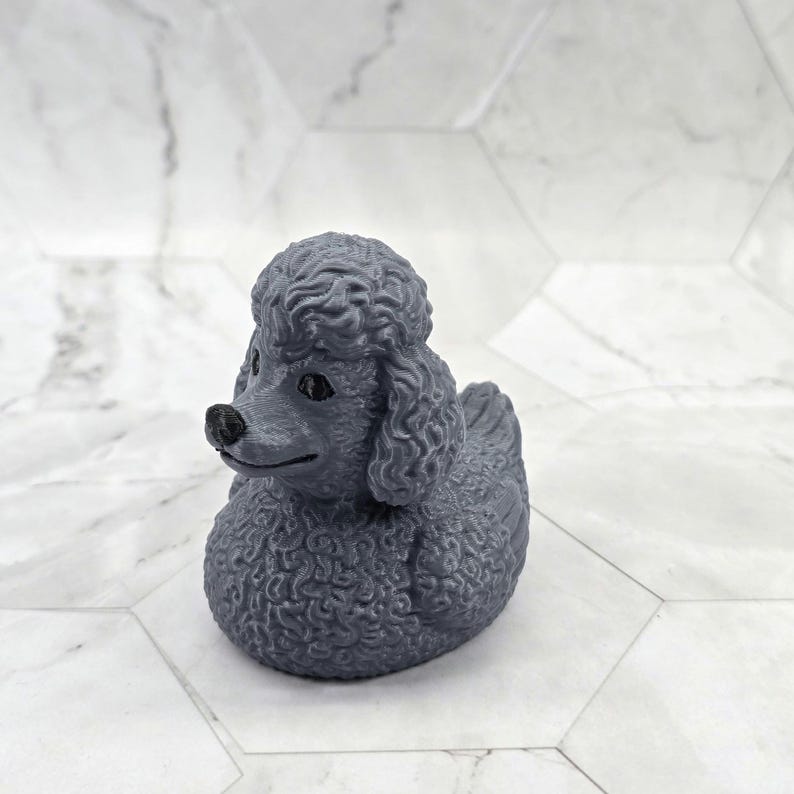 Poodle Ducky — Gray